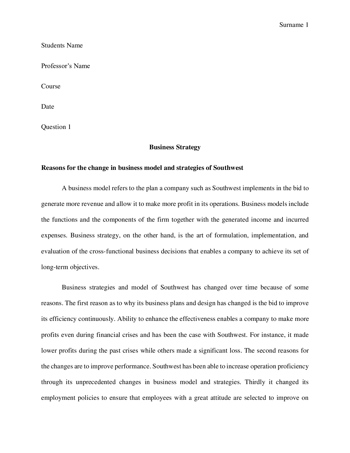 Preview image for Management>Case study>College (3-4 years: Junior, Senior)> 2 pages>Expert Answer 100%